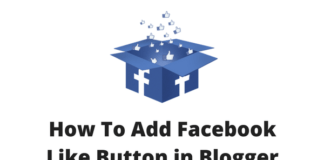How To Add Facebook Like Button in Blogger