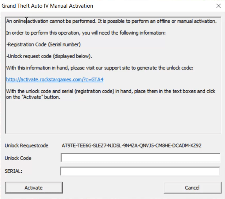 GTA IV PC Activation Support