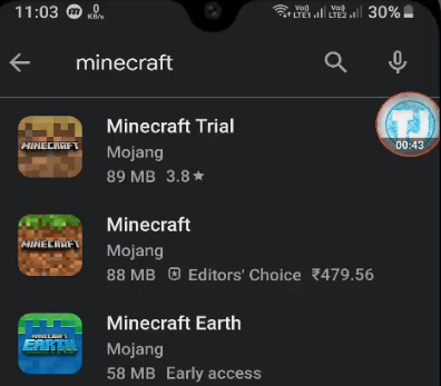 minecraft price in play store