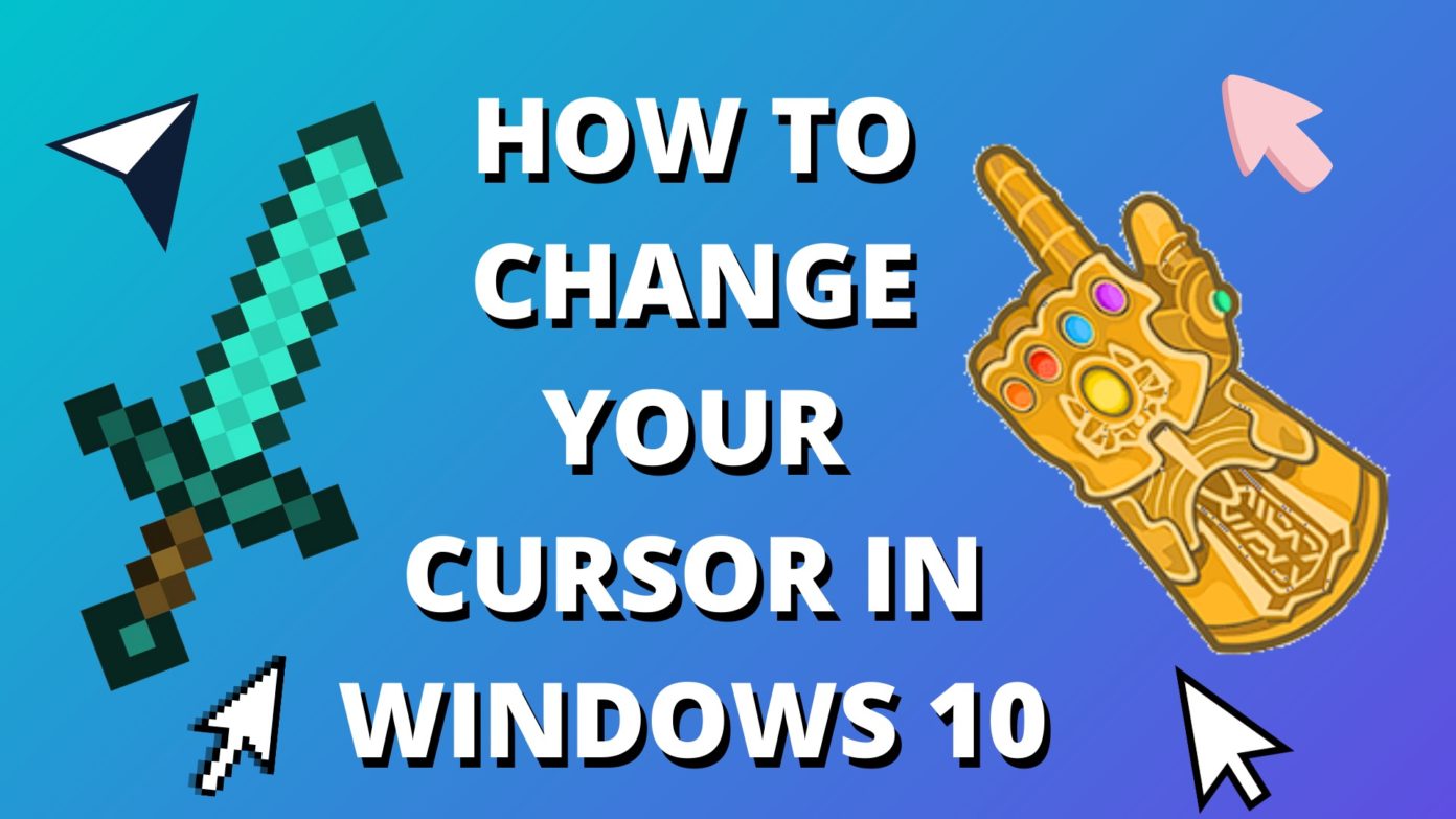 how do i change the color of the cursor in windows 10